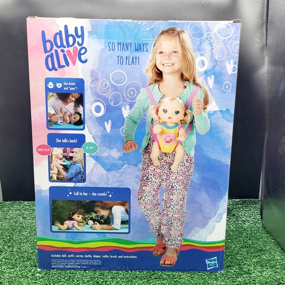 Baby Alive Baby Go Bye Bye Blonde Hair Doll 25+ Sounds and Phrases Age 3+ Hasbro - Picture 2 of 10